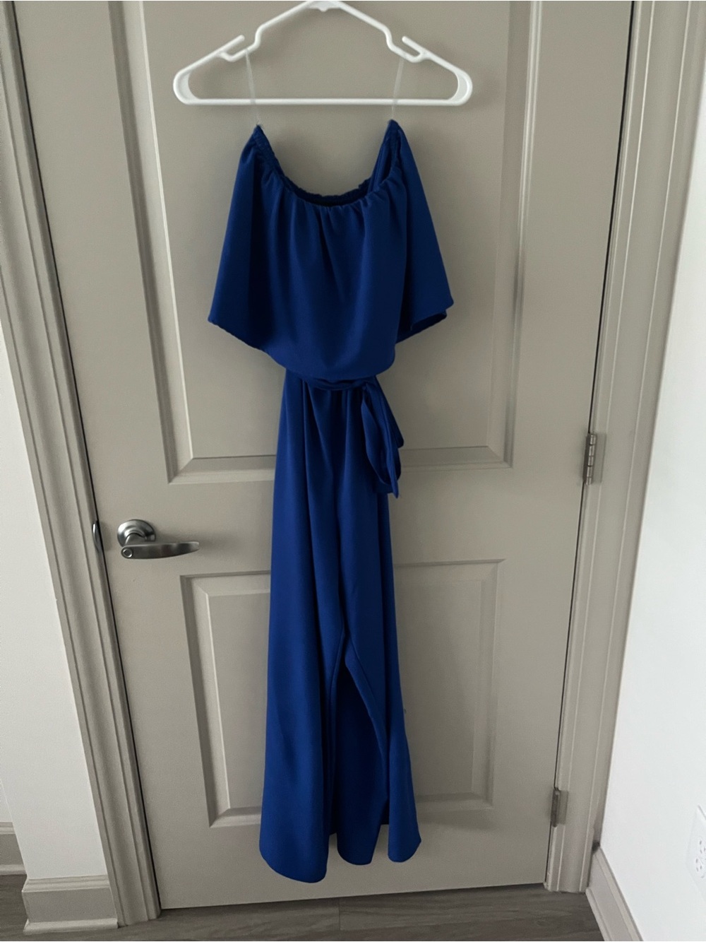 Royal Blue Strapless Jumpsuit